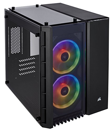 Corsair Crystal Series 280X RGB - Caja de PC, ATX, tres paneles de cristal templado, iluminación RGB LED, Negro