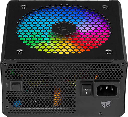 Corsair CX750F RGB Fuente de Alimentación ATX Totalmente Modular 80 PLUS Bronze,Certificación de Eficiencia 80 PLUS Bronze, Ventilador RGB de 120 mm, Funcionamiento Prácticamente Sin Ruido, Negro