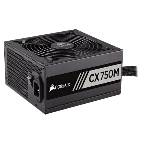 Corsair CX750M - Fuente de Alimentación (Semi Modular, 80 PLUS Bronze, 750 Watt, EU)