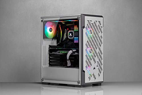 Corsair iCUE 220T RGB Airflow, Semi-torre ATX Gaming con Cristal Templado Chasis - Blanco