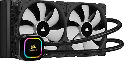 Corsair iCUE H115i RGB PRO XT Refrigerador Líquido para CPU, Radiador de 280 mm, Dos Ventiladores Corsair ML PWM de 140 mm, 400 - 2000 RPM, Cabezal de Bombeo RGB Dinámico y Multizona, Negro