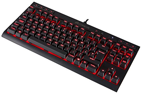 Corsair K63, Teclado Alámbrico, Estándar, USB, Interruptor mecánico, QWERTY, Negro
