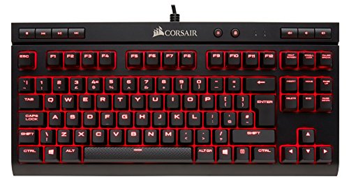 Corsair K63, Teclado Alámbrico, Estándar, USB, Interruptor mecánico, QWERTY, Negro
