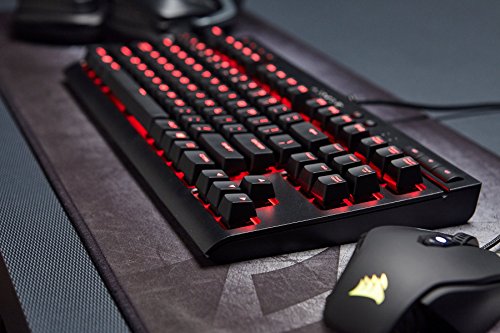 Corsair K63 - Teclado Alámbrico, USB, Interruptor mecánico, QWERTZ, LED, Teclas de Windows,Negro