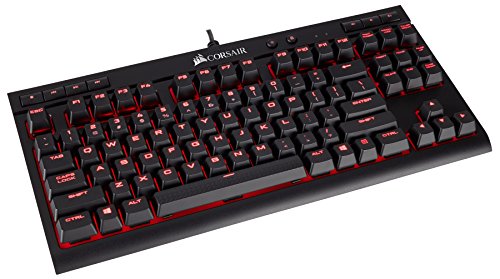 Corsair K63 - Teclado Alámbrico, USB, Interruptor mecánico, QWERTZ, LED, Teclas de Windows,Negro