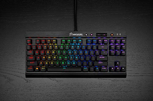 Corsair K65 LUX RGB - Teclado Mini, Alámbrico, Estándar, USB, QWERTZ, Negro