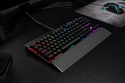 Corsair K65 LUX RGB - Teclado Mini, Alámbrico, Estándar, USB, QWERTZ, Negro