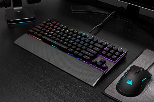 Corsair K65 LUX RGB - Teclado Mini, Alámbrico, Estándar, USB, QWERTZ, Negro