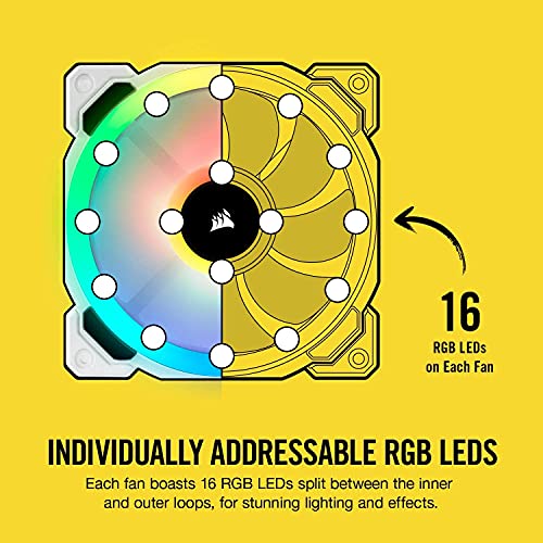 Corsair LL120 RGB - Ventilador (LED 120 mm, PWM White High Airflow) blanco (CO-9050091-WW)