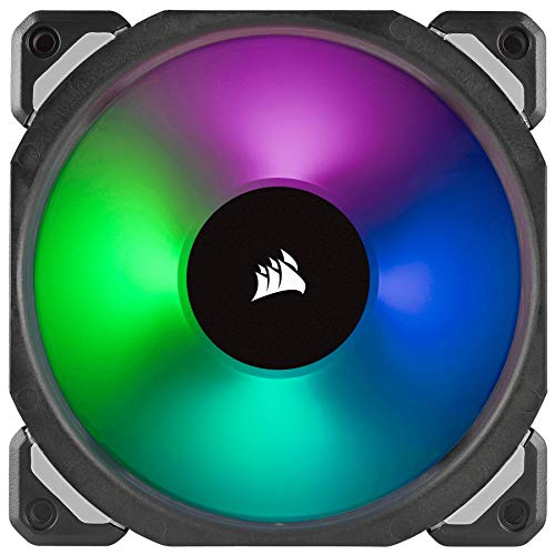 Corsair ML120 Pro - Ventilador de levitación magnética, 120 mm premium, con LED RGB, paquete sencillo (CO-9050075-WW)