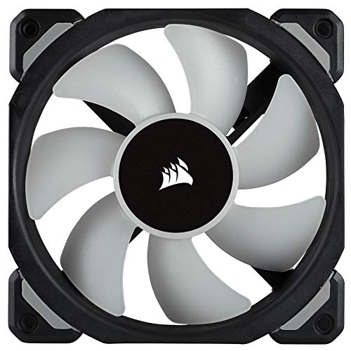 Corsair ML120 Pro - Ventilador de levitación magnética, 120 mm premium, con LED RGB, paquete sencillo (CO-9050075-WW)