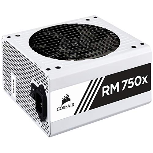 Corsair RM750x unidad de - Fuente de alimentación (750 W, 13,5 cm, 1 Ventilador(es), Superior, Activo, 20+4 pin ATX), Blanco