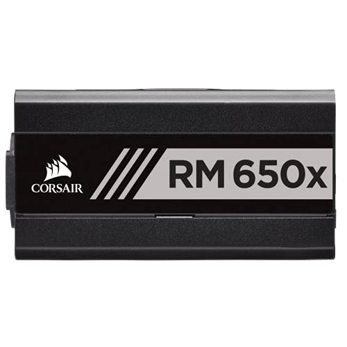 Corsair RMx Series RM650x 80 PLUS Gold, Fuente De Alimentación Atx Totalmente Modular, SATA, 650 W, Negro