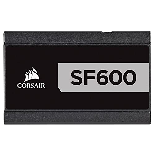 Corsair SF600 - Fuente de alimentación (completamente modular, 80 Plus Platinum, 600 W, EU)