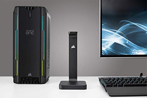 Corsair ST50 Soporte para Auriculares Premium, Fabricado en Aluminio Anodizado, Base de Goma Antideslizante, Color Negro