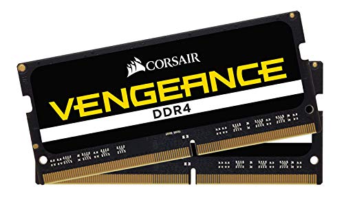 Corsair Vengeance SODIMM 32GB (2x16GB) DDR4 2400MHz CL16 Memoria para Portátiles/Notebooks (Soporte para Procesadores Intel Core™ i5 e i7 de 6ª Generación) Negro
