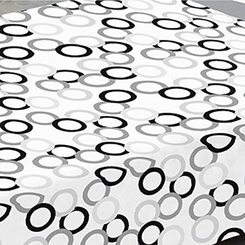 COTTON ARTean Juego de sabanas POPY Gris Cama de 150 x 190/200.