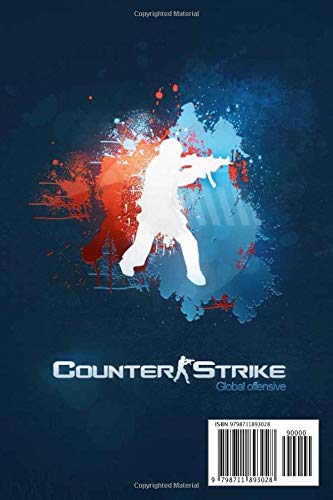 COUNTER STRIKE GO NOTEBOOK: Composition Book for Games Lovers. 6"x 9"/120 pages. White Paper.