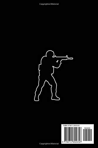 COUNTER STRIKE GO NOTEBOOK: Composition Book for games Lovers. 6"x 9"/120 pages. White Paper.
