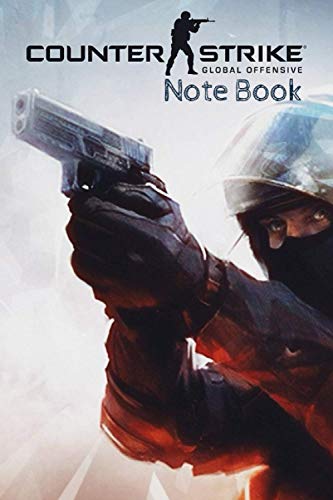 COUNTER STRIKE GO NOTEBOOK: Composition Book for games Lovers. 6"x 9"/120 pages. White Paper.