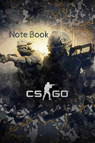 COUNTER STRIKE GO NOTEBOOK: Composition Book for Gaming Lovers. 6"x 9"/120 pages. White Paper.