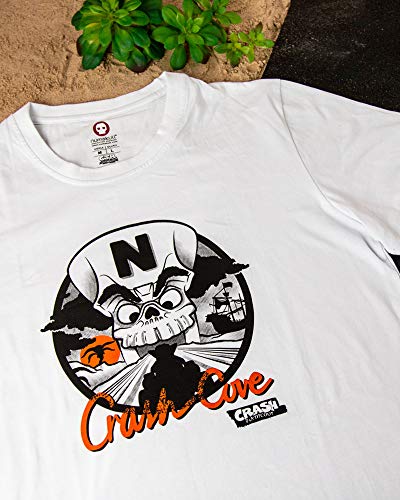 Crash Bandicoot Crash Team Racing, Oficial Mercancía - CTR Cove Camiseta Nitro-aprovisionado de Combustible - XS