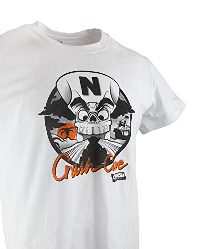 Crash Bandicoot Crash Team Racing, Oficial Mercancía - CTR Cove Camiseta Nitro-aprovisionado de Combustible - XS