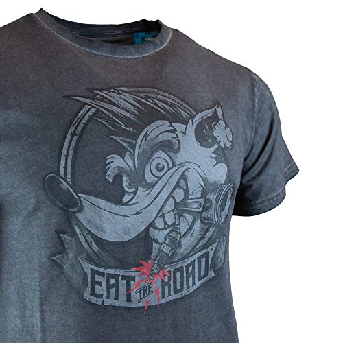 Crash Bandicoot Crash Team Racing, Oficial Mercancía - CTR Nitro-Impulsado Coma la Carretera T-Shirt - XS