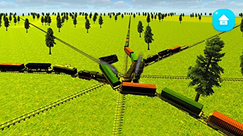 Crash of Trains Railroad Sim