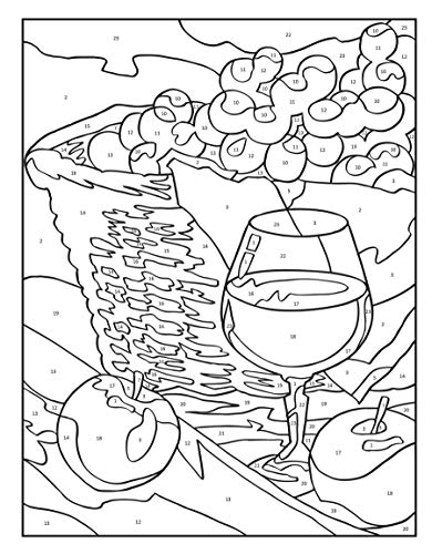 Creative Haven Still Life Color by Number Coloring Book