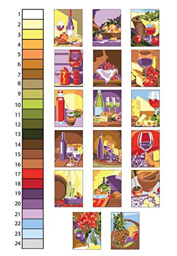 Creative Haven Still Life Color by Number Coloring Book