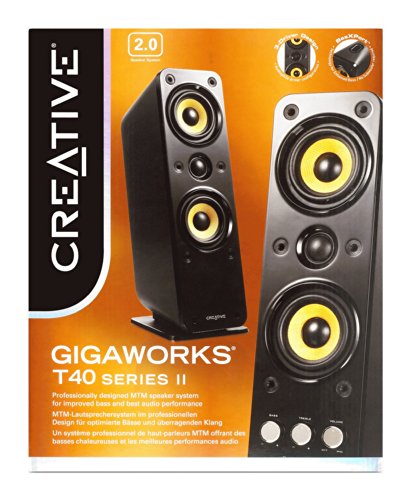Creative Labs GigaWorks T40 Series II - Altavoces (PC, 32 W, 50-20000 Hz), Negro