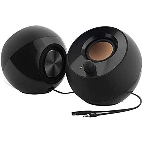 Creative Labs Pebble 4.4W Negro altavoz - Altavoces (2.0 canales, Alámbrico, 3,5 mm, 4,4 W, 100 - 17000 Hz, Negro)