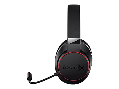 Creative Sound BlasterX H6 - Cascos con micrófono para juegos USB con sonido virtual 7.1