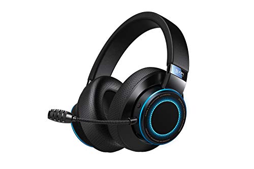 Creative SXFI Air Gamer – Cascos de Juegos USB-C con Bluetooth 5.0, ANC CommanderMic, SXFI Battle Mode Optimized para FPS, 11 Horas de batería, GamerChat Compatible con PC, PS4 y Nintendo Switch