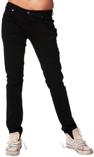 Criminal Damage - Vaqueros Unisex, Talla 26 - Talla Inglesa, Color Negro