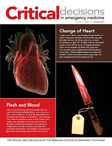 Critical Decisions in Emergency Medicine: October, 2017 (English Edition)