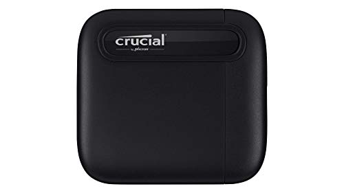 Crucial CT1000X6SSD9 X6 1 TB SSD portátil, de hasta 540 MB/s, USB 3.2, Unidad de estado sólido externa, USB-C