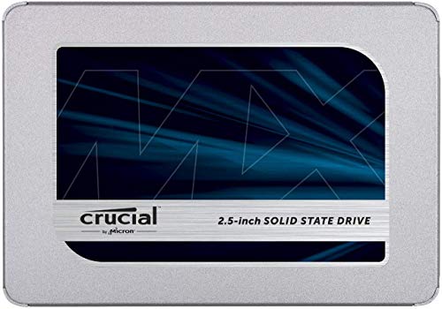 Crucial MX500 250GB CT250MX500SSD1(Z) Unidad interna de estado sólido-hasta 560 MB/s (3D NAND, SATA, 2.5 Pulgadas)