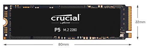 Crucial P5 CT1000P5SSD8 Disco Duro Sólido Interno SSD de 1 TB (3D NAND, NVMe, PCIe, M.2, 2280SS)