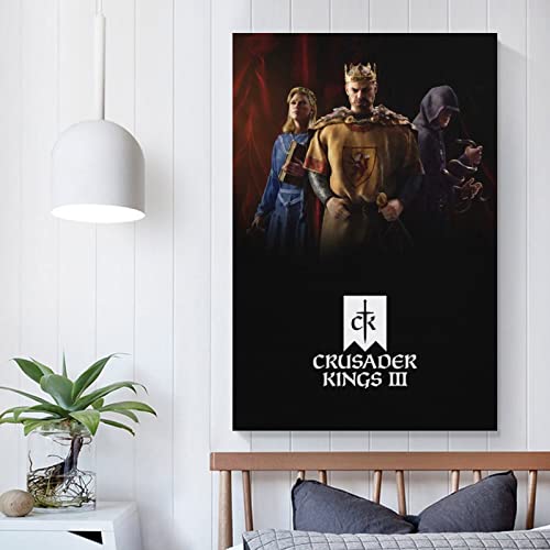 Crusader Kings III - Póster para decoración de dormitorio familiar (50 x 75 cm)