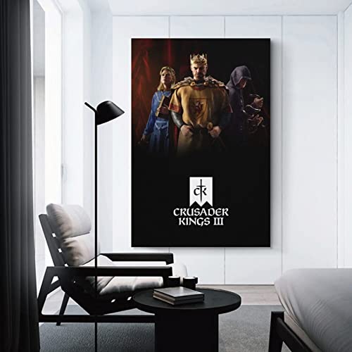 Crusader Kings III - Póster para decoración de dormitorio familiar (50 x 75 cm)