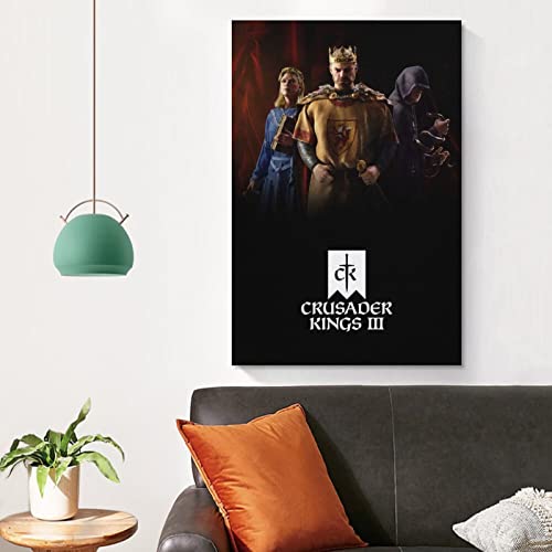 Crusader Kings III - Póster para decoración de dormitorio familiar (50 x 75 cm)