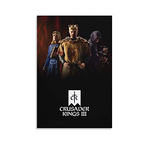 Crusader Kings III - Póster para decoración de dormitorio familiar (50 x 75 cm)