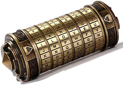 Cryptex Da Vinci Code Mini Cryptex Puzzle Cajas con compartimentos ocultos Aniversario Día de San Valentín Románticos Regalos de cumpleaños para ella Regalos para Novia Misterio Caja para Hombres