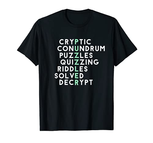 Cryptic Conundrum Cuestionando acertijos resueltos descifrar rompecabezas Camiseta