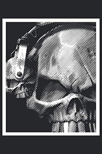 Cuaderno de calavera musical con auriculares: Formato: A5 (6x9 pulgadas) • 110 páginas • Cuadrícula de puntos • Con números de página • Diario • ... de ejercicios • Diseño original en FD