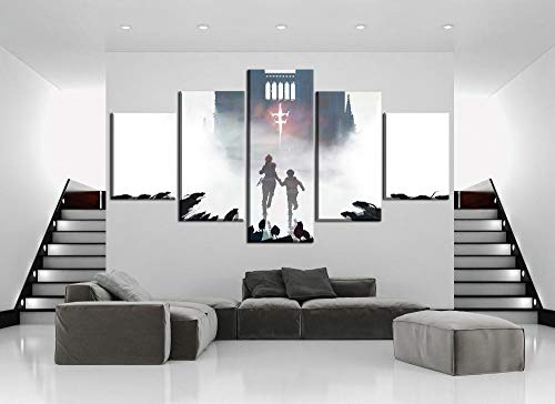Cuadro Juego A Plague Tale Innocence 2019 Xxl Impresiones En Lienzo 5 Piezas Cuadro Moderno En Lienzo Decoración Para El Arte De La Pared Del Hogar 150×80 Cm Hd Impreso Mural (Enmarcado)