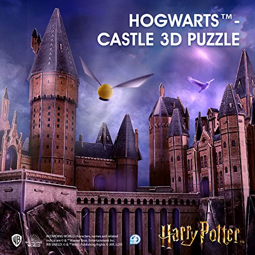 CubicFun Puzzle 3D Harry Potter Hogwarts Castillo Escuela de Brujería y Hechicería Kits de Construcción Modelo, DIY Juguetes 3D Rompecabezas Regalos para Adultos y Niños, 197 Piezas