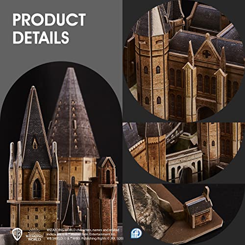 CubicFun Puzzle 3D Harry Potter Hogwarts Castillo Escuela de Brujería y Hechicería Kits de Construcción Modelo, DIY Juguetes 3D Rompecabezas Regalos para Adultos y Niños, 197 Piezas